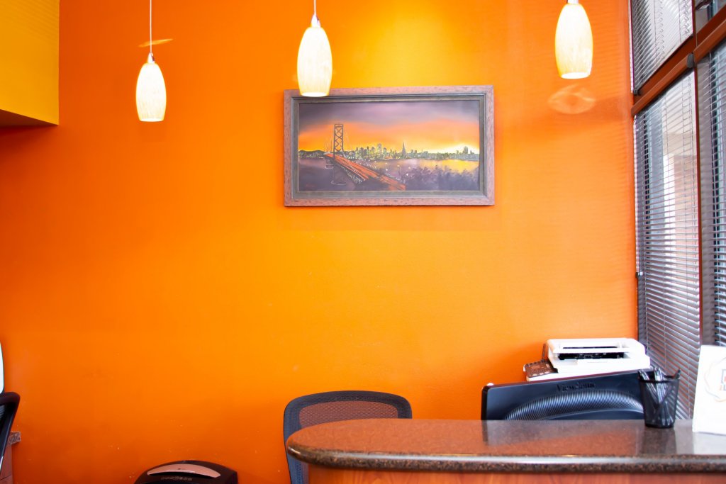 reception area wall
